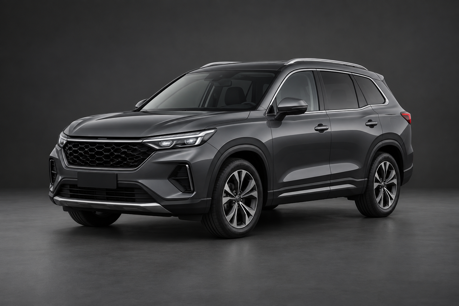 Illustrative dark grey family SUV hire option